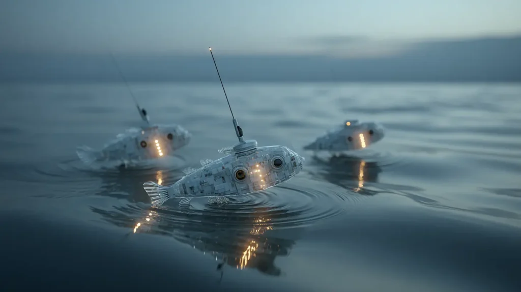 pesce robot microplastiche