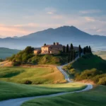 Paesaggio italiano composito, simbolo del turismo sostenibile Italia mete e della bellezza eco-friendly.