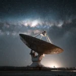 Radiotelescopio avanzato sotto la Via Lattea con la scoperta nuovo oggetto celeste via lattea in evidenza.