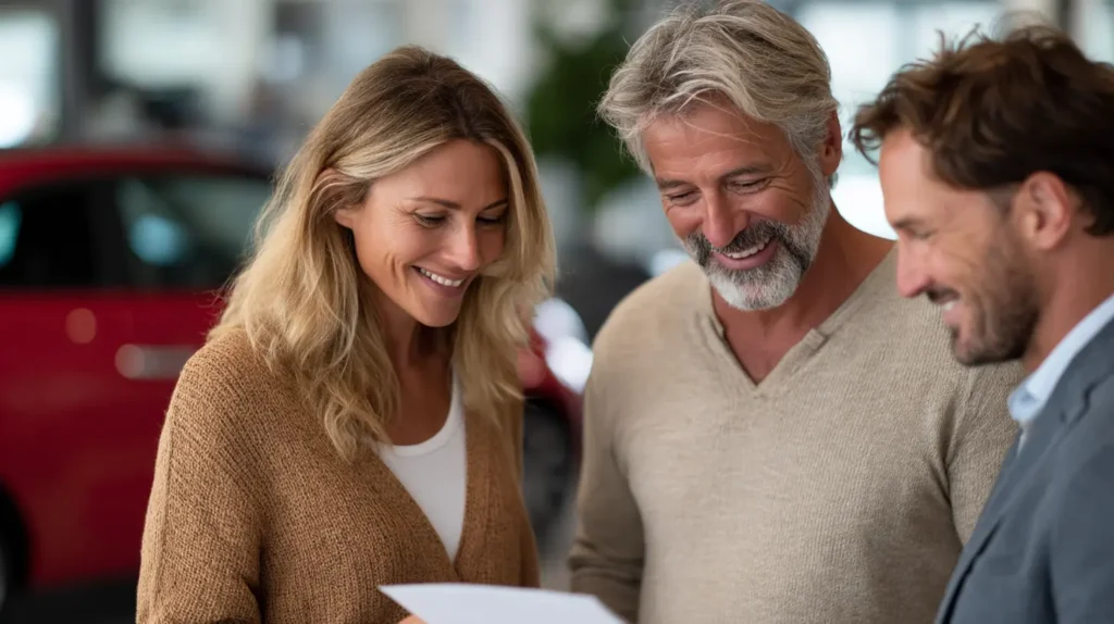 Famiglia firma contratto auto elettrica senza Ecobonus 2025