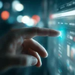 Interfaccia futuristica di Chrome con sidebar Gemini attiva, rappresenta gemini in chrome 2025