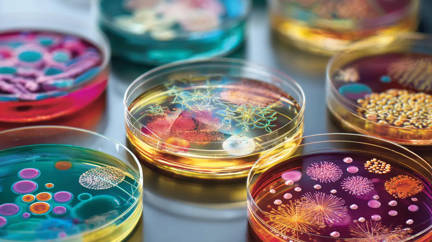 Colonie batteriche del microbiota intestinale salute mentale in ricerca scientifica
