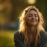 Donna che ascolta cinguettii all’alba – benefici-canto-degli-uccelli