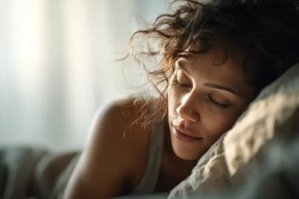 Donna che riposa su un fianco – benefici-dormire-sul-fianco