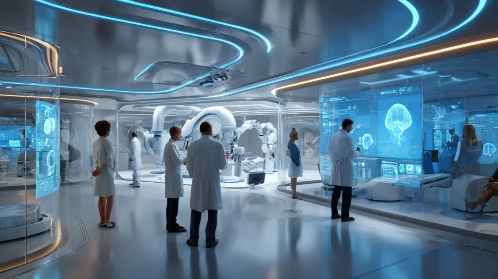 AI in radiologia 2025 visione futuristica dell’ospedale del 2027