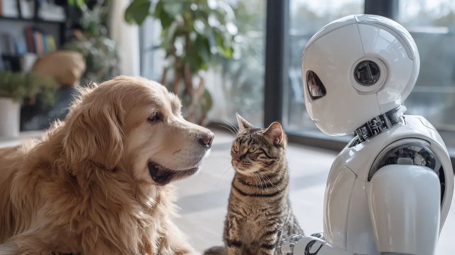 intelligenza artificiale animali domestici comunicazione moderna tecnologia casa
