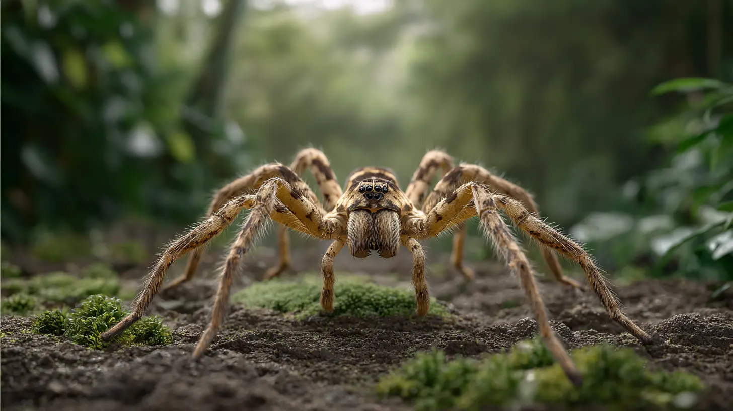 morso del ragno errante brasiliano