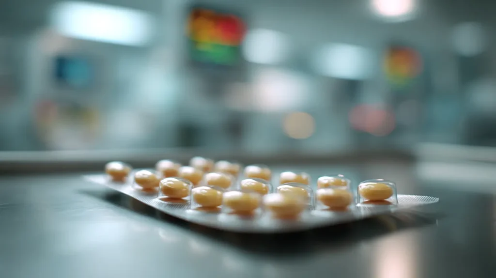 Ricercatore studia nuovi antibiotici batteri resistenti in laboratorio moderno