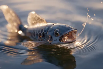 pesce robot microplastiche
