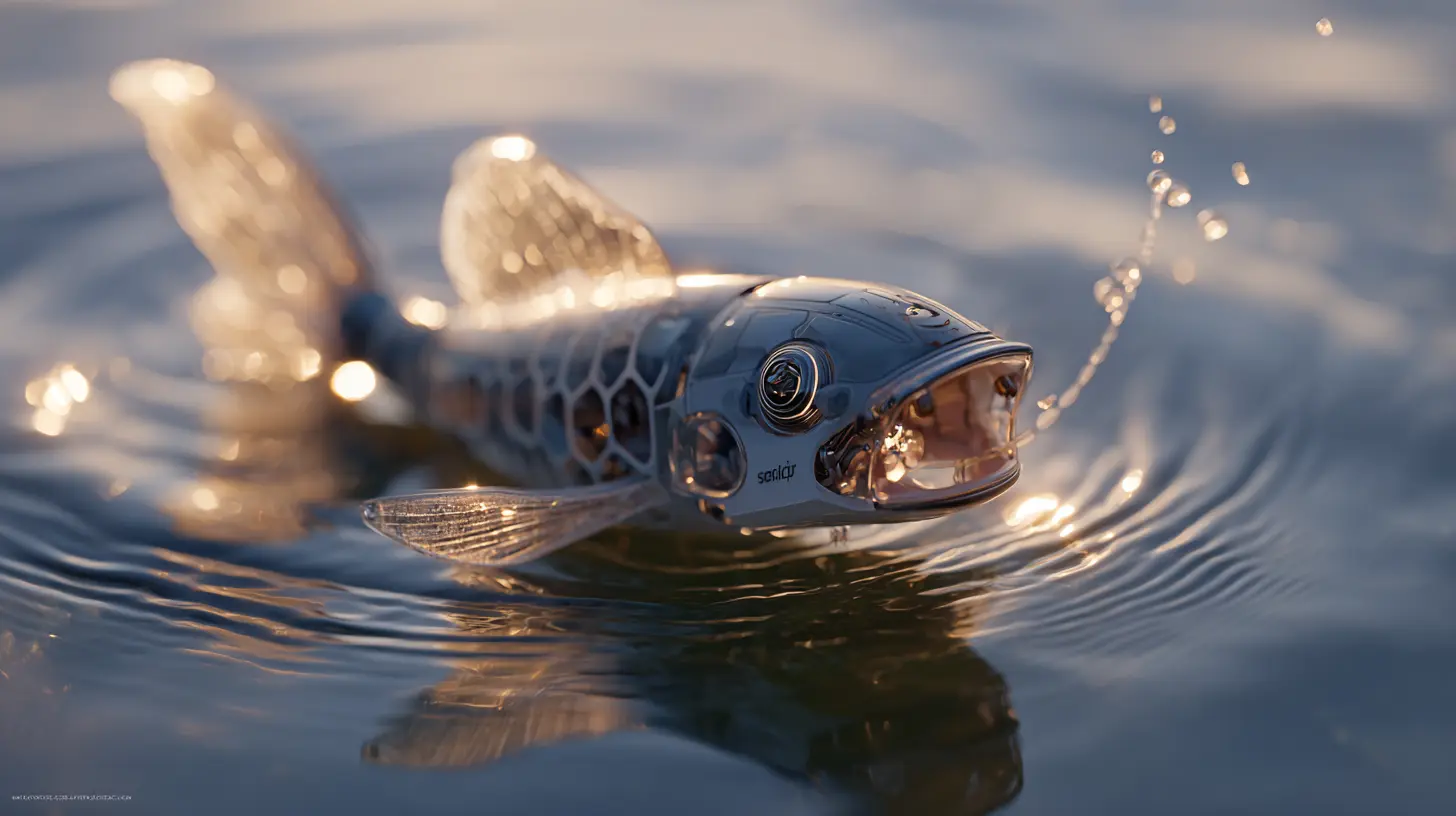 pesce robot microplastiche